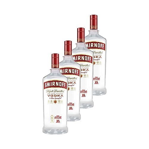 Vodka Smirnoff Red 1,75 Litros 4 Unidades