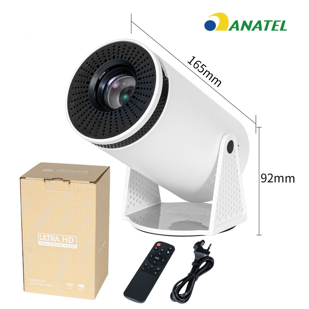 Projetor HY300 Magcubic 4K HD WiFi Bluetooth Até 150 Polegadas Bivolt Celular TV Box Xbox 