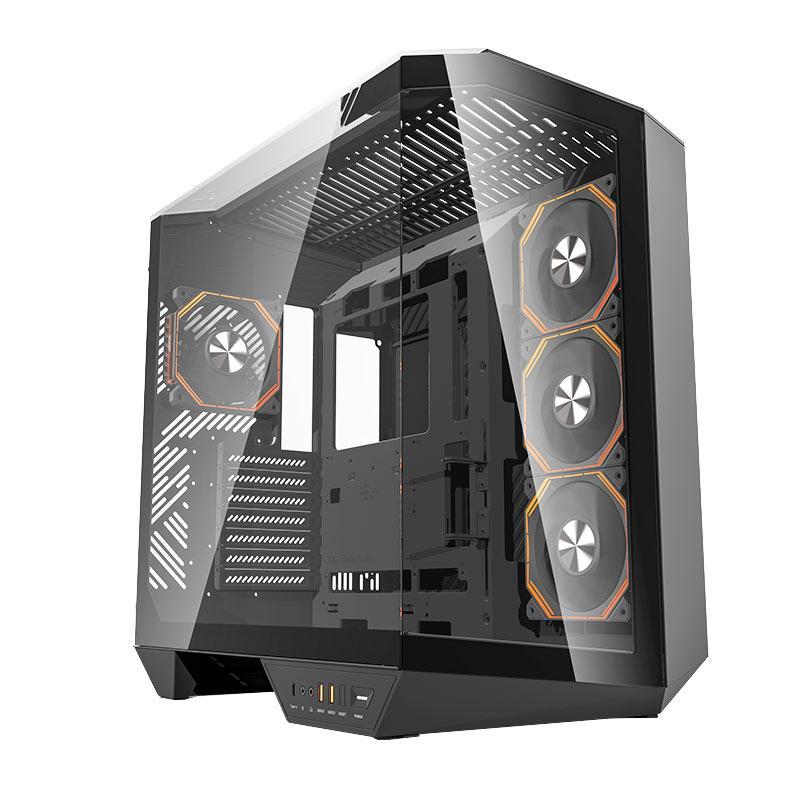 Gabinete Gamer Aigo Darkflash Arcee DY470 ARGB FullTower Lateral de Vidro C/4 Fans Preto D