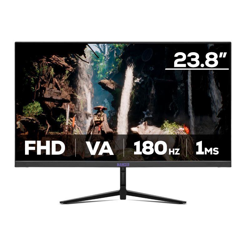 Monitor Gamer Mancer Valak, 23.8 Pol, VA, Curvo, FHD, 1ms, 180Hz