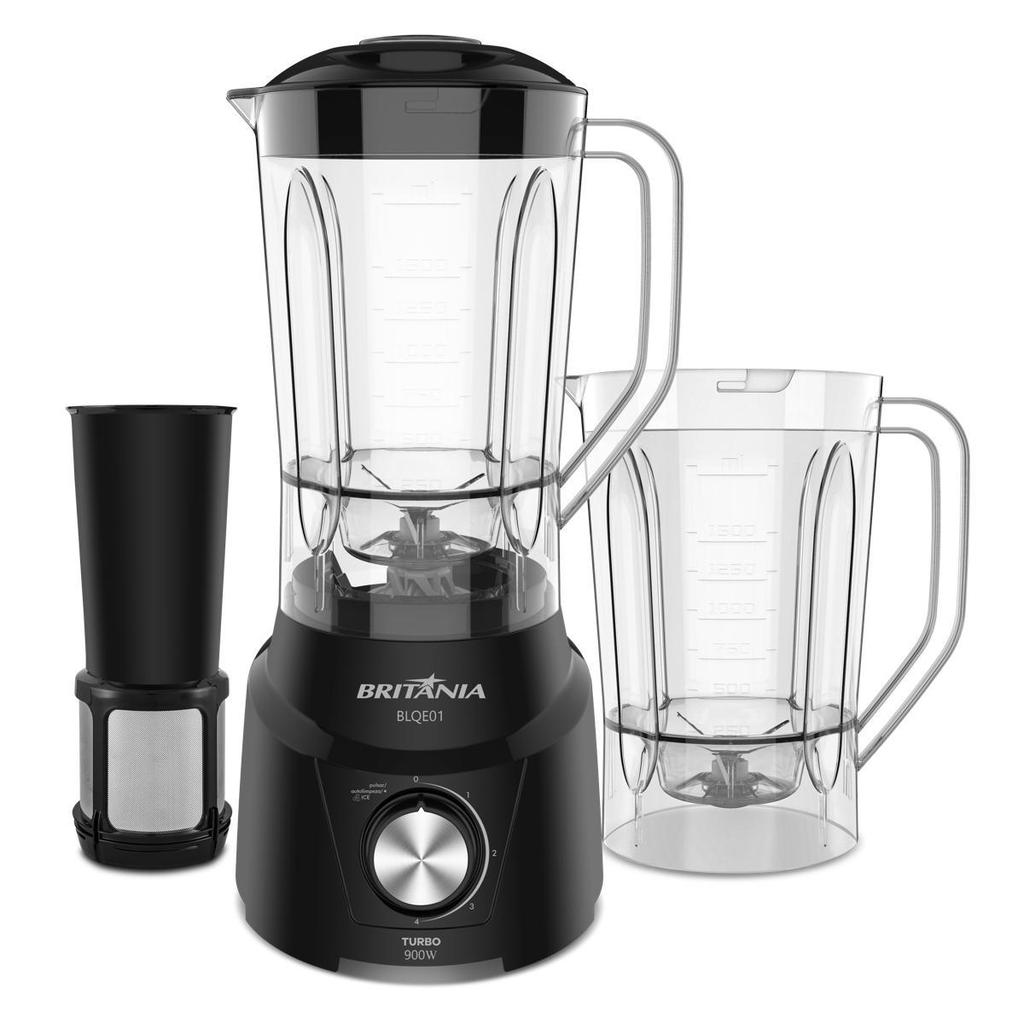 Liquidificador Britânia 2 copos 2,6L 900W