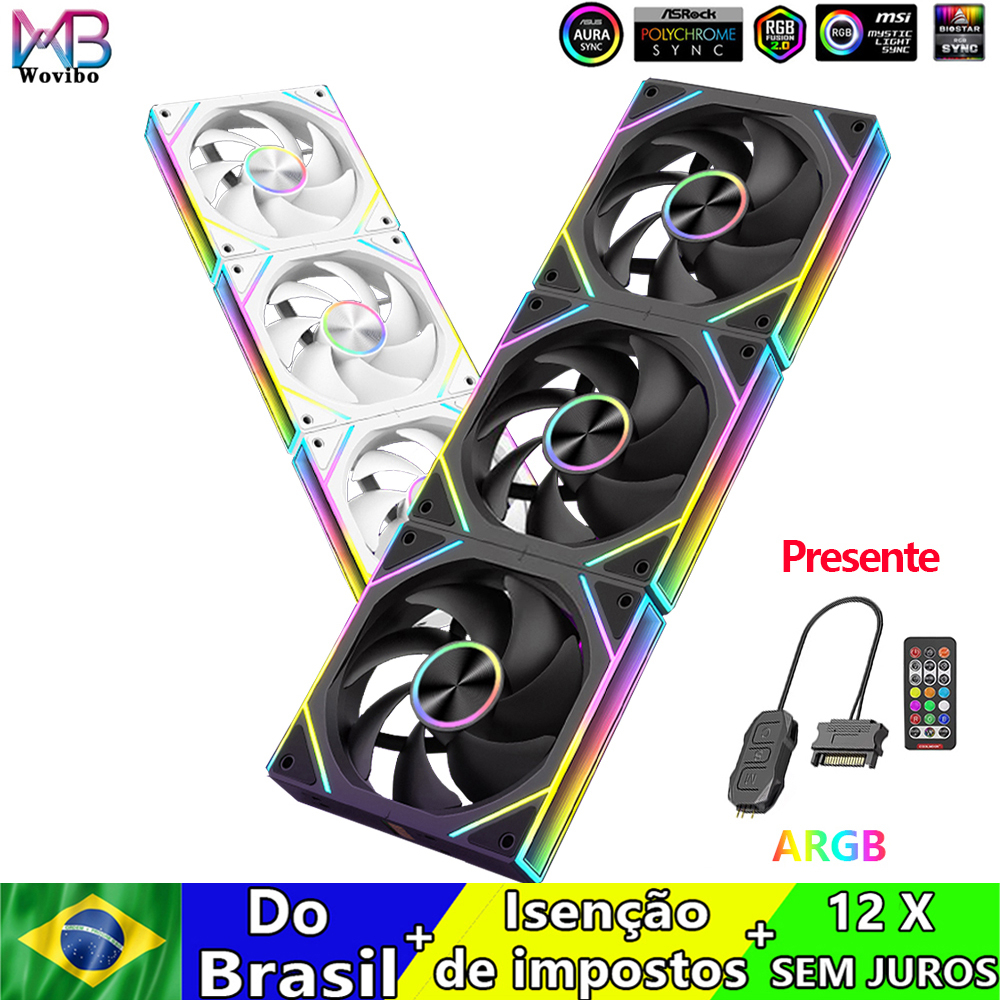 120mm Uni Fan Cooling Fans Cooler ARGB RGB PC Computer Case Ventilador Wireless Splicing I