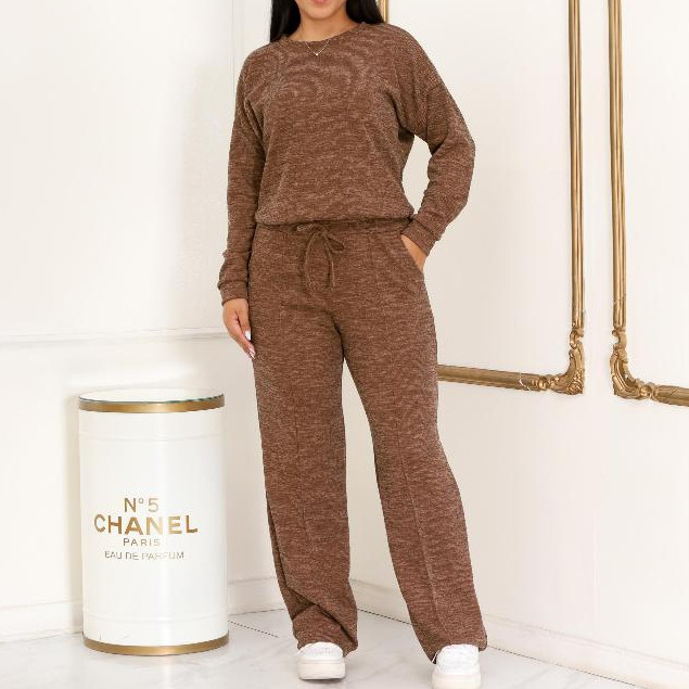Conjunto Feminino Ribi Lanzinha 2 Peças Blusa e Pantalona