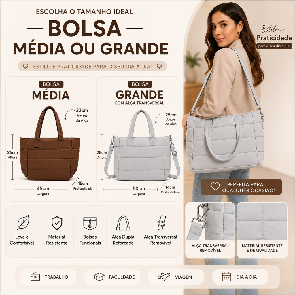 Bolsa Feminina de Ombro