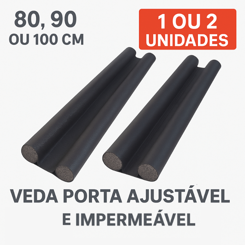 Kit 2 Unidades de Veda Porta Ajustável