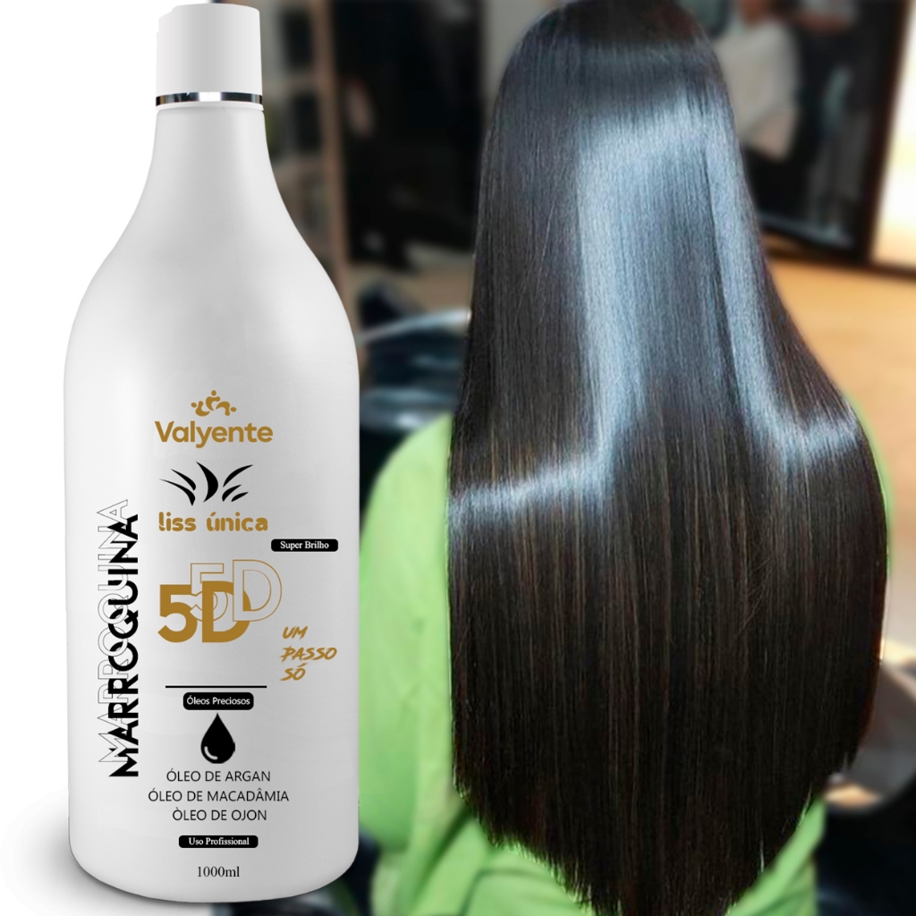 Marroquina Liss Única 5D - Seu Segredo para Fios Impecáveis
