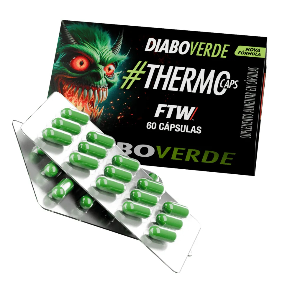 ThermoCaps Blister 60 Cáps Termogênico Com 200mg Cafeína - FTW