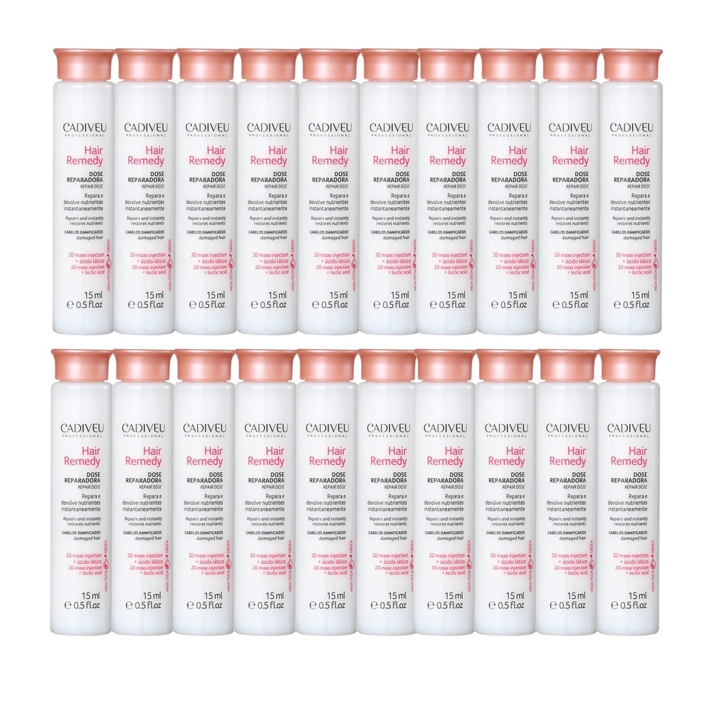 Cadiveu Ampola Hair Remedy Dose Reparadora 30 ampolas de 15ml