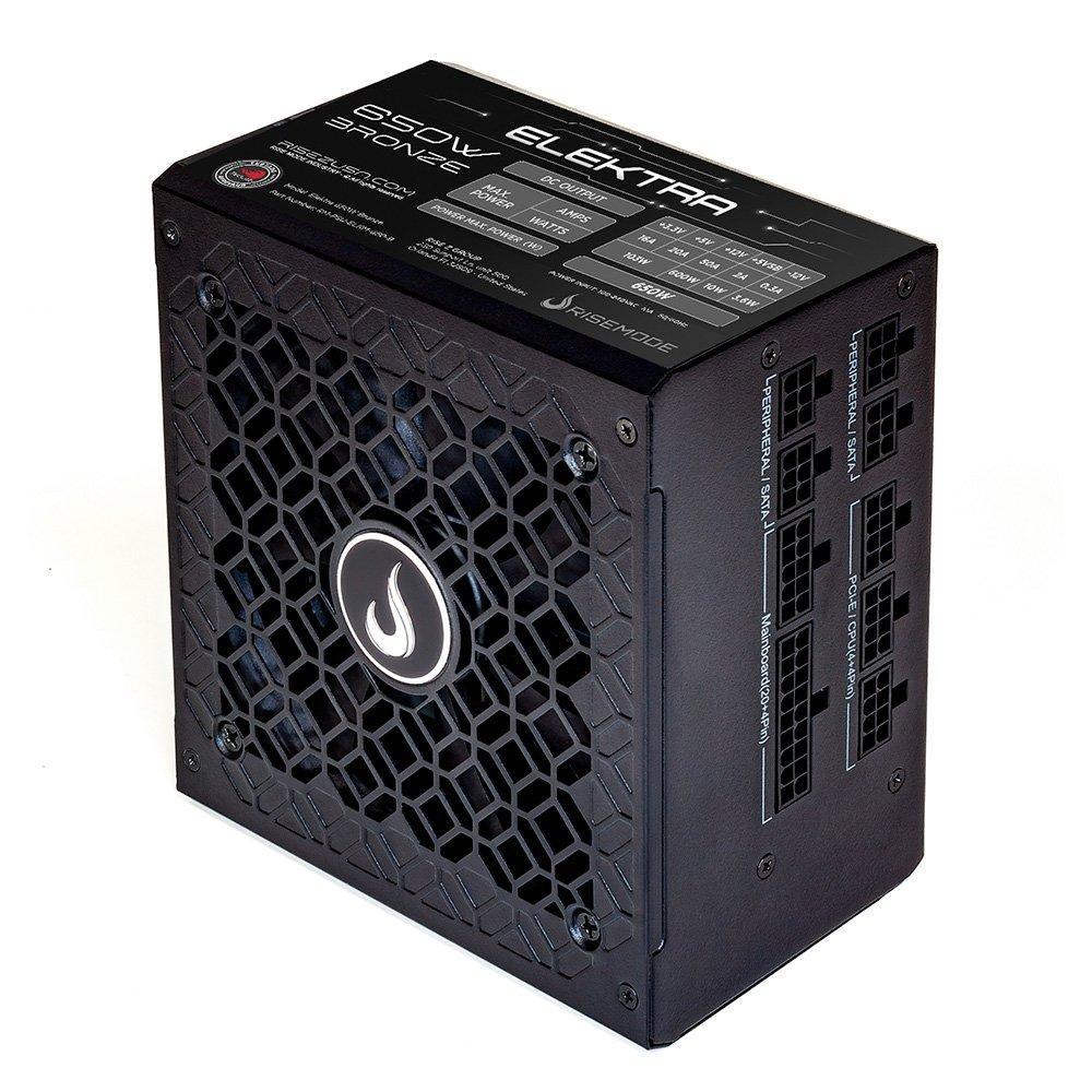 Fonte Gamer Rise Mode Elektra, 650W, Bronze, Full Modular, PFC Ativo, Preto - RM-PSU-ELKM-