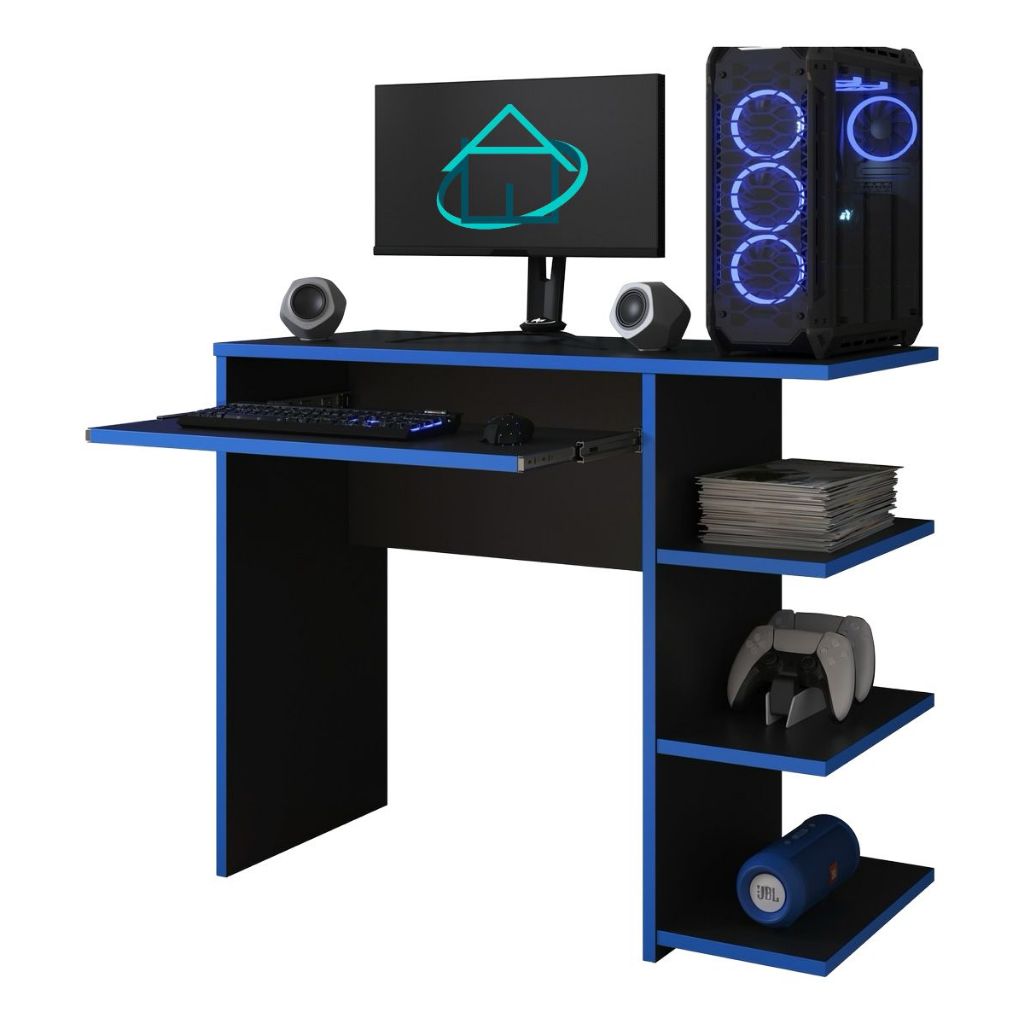 Mesa Escrivaninha Para Computador Escritório Pc Gamer RTX E&A - COR