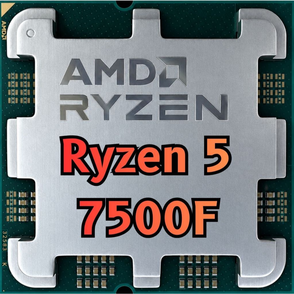 Processador AMD Ryzen 5 7500F, (4GHz Max Turbo), Cache 99MB, 6 Núcleos, 12 Threads, AM5, S
