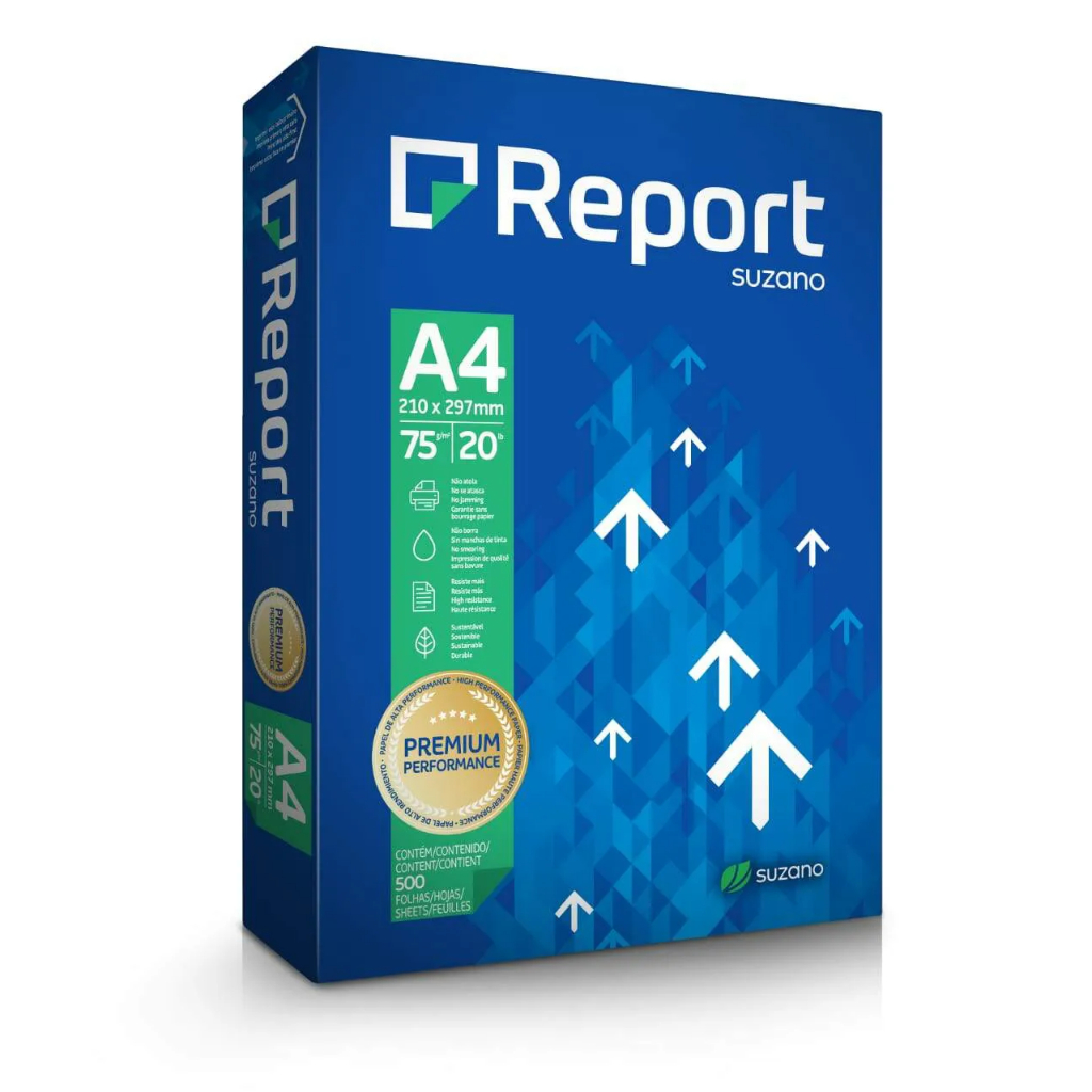 Papel Sulfite A4 Branco 75g/m² Report
